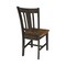 International Concepts San Remo Splatback Chair, Set of 2 Chairs, Hickory/Washed Coal C45-10P - alternate 8
